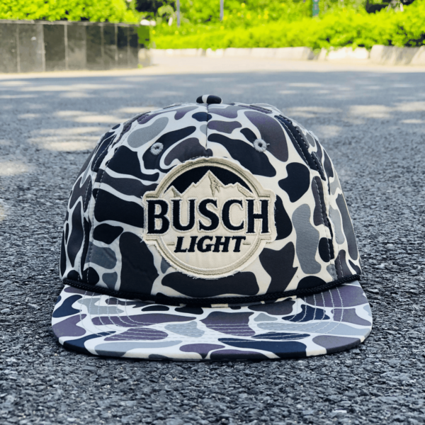 Busch Light Retro Vintage Smokeshow Camo Snapback Hat