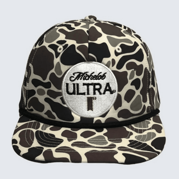 Michelob Ultra Vintage Style Camo SnapBack Rope Beer Hat