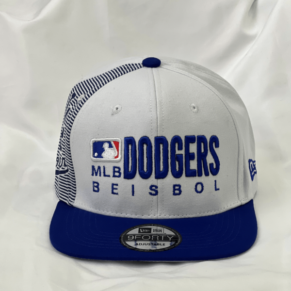 LOS ANGELES DODGERS MEN'S WHITE BLUE 9FIFTY NEWS ERAS MLB SNAP BACK CAP NEW